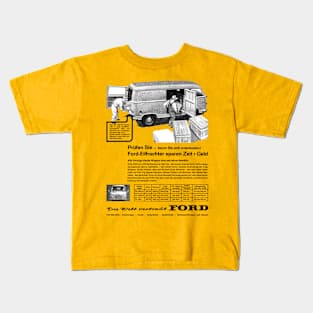 FORD TAUNUS VAN - advert Kids T-Shirt